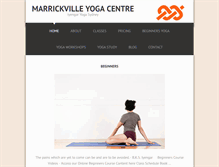 Tablet Screenshot of marrickvilleyoga.com.au